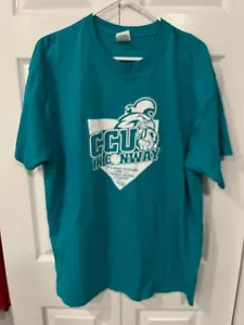 Camiseta Port & Co. Coastal Carolina Chants Teal XL Teal Nation - Excelente Estado - Imagen 1 de 3