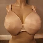 Cacique Bra 44C Lightly Lined Full Coverage Light Pink Underwire