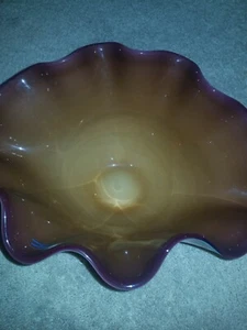 Clare MURANO Italian Glass Art Bowl Seashell - Picture 1 of 12