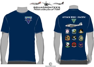 T-Shirt A-6 Intruder Attack Wing Pacific - Squadron D7, USN lizenziert - Bild 1 von 6