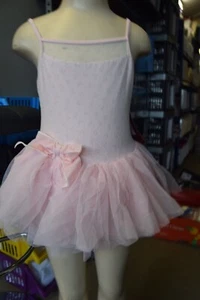 Vestido Tutú Pink Bloch Bow Flock Camisola - M342c - Edad 8-10 - Imagen 1 de 3