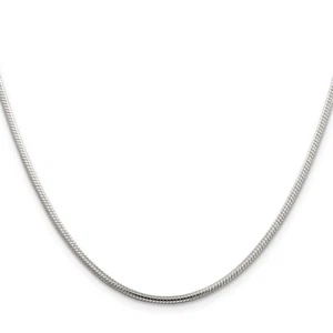 Sterling Silver 2mm Snake Chain Necklace 26" for Women 19.5gm - Picture 1 of 4