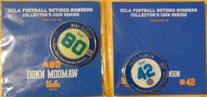 2019 UCLA BRUINS RETIRED NUMBERS COLLECTOR COIS JACKIE ROBINSON +DONN MOOMAW NEW - Picture 1 of 5