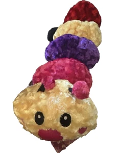 VTG 27"Dan Dee LOVE BUG Caterpillar Plush Stuffed * Heart" Cheeks Multiple Color - Picture 1 of 8