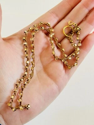 Sigalie Necklace Dainty Art Glass Pour Beads Collar Choker Designer Rare Boho Foto 1 de 4