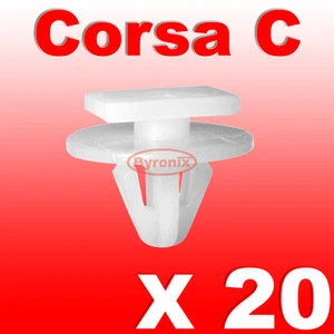 VAUXHALL CORSA C WHEEL ARCH TRIM CLIPS PLASTIC EXTERIOR WING FRONT & COMBO x 20 - Picture 1 of 1