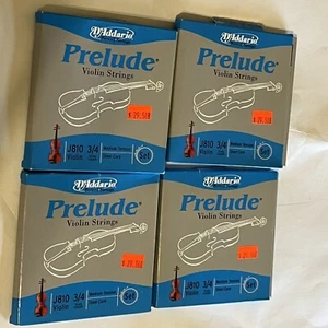 Juego de cuerdas para violín Prelude D'Addario tensión media J810, juego de 3/4 - Imagen 1 de 7