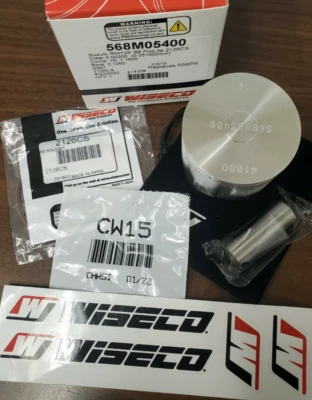 WISECO 568M05400 FORGED PISTON SUZUKI RM125 1988 54mm STD BORE 568ps - Image 1 of 2