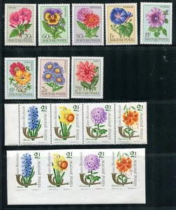 HUNGRÍA lote de sellos y souv. hoja - flores - mnh - Imagen 1 de 6