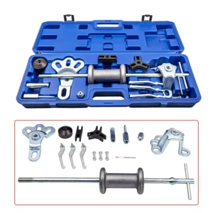 17pcs Slide Hammer Dent Puller Kit Wrench Adapter Axle Bearing Hub Auto Tools - Picture 1 of 6
