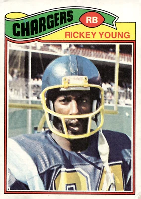 1977 Topps - #384 Rickey Young Chargers - Image 1 of 2