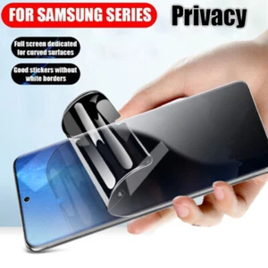 Screen Protector Privacy Anti Spy Film Soft For Samsung S24 S23 S22 Ultra S21 - Photo 1 sur 12