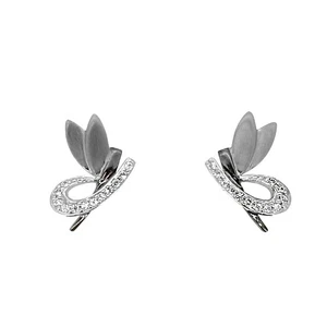 Eclipse - Dragonfly Ohrringe | 925'er Sterling Silber | rhodiniert - Bild 1 von 1
