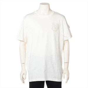 Moncler 24 years Cotton T-shirt XXL Men's White  K20918C00034 Wrinkled Comes wit - Picture 1 of 9