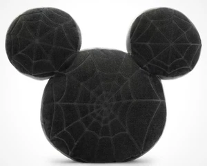 2025 Disney Parks Home Halloween Mickey Mouse Dekokissen 18"x16" Spinnennetz - Bild 1 von 3
