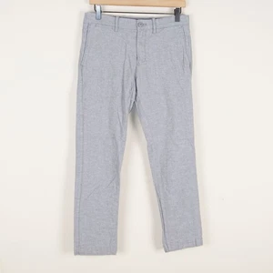 Pantalones chinos J Crew 484 ajustados mezcla de algodón y lino con dobladillo talla 29 x 27 - Imagen 1 de 11