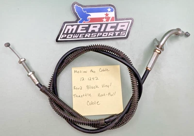 Cabo push-pull Motion Pro 12-1242 Rev2 vinil preto acelerador - Imagem 1 de 4