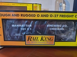 MTH Rail King 30-78045 Manhattan Brewing Co 19th Century Reefer 2007 New OB READ - Picture 1 of 22