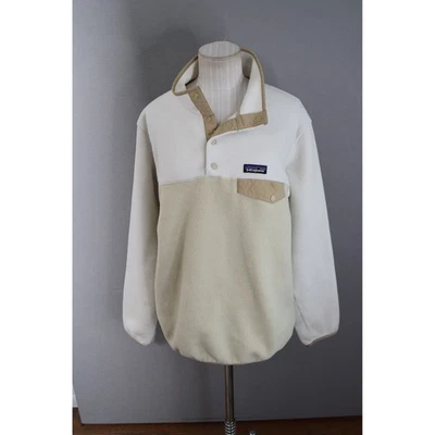 Jaqueta Pulôver de Lã Patagonia Synchilla Snap-T Creme Bronzeado Feminina Média? LEIA - Imagem 1 de 4