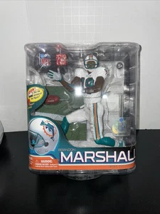 Brandon Marshall McFarlane Sports Action Figure Miami Dolphins White Jersey - Picture 1 of 6