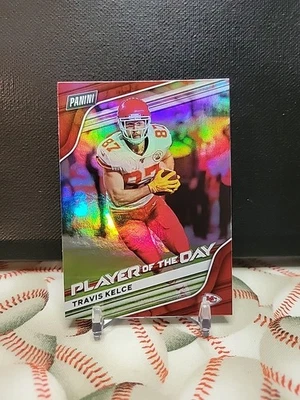 2020 Panini Player of the Day - Travis Kelce #34 Rainbow Foil - Image 1 of 4
