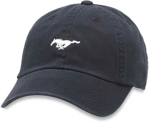 American Needle Ford Mustang Micro Slouch Sombrero Pony Icono Papá Gorra Negro OSFA Nuevo - Imagen 1 de 1