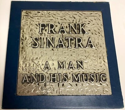 Frank Sinatra A MAN AND HIS MUSIC Metallic Embossed Silver Plate 2LP BoxSet RARE - Image 1 of 4