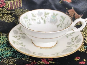 Coalport Waltz Of The Flowers Bone China Tea Cup And Saucer ENGLAND Vintage - Picture 1 of 4