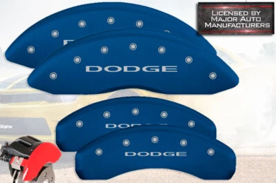 2011-2025 "Dodge" Durango dianteiro + traseiro azul MGP tampas de pinça de disco de freio 4 peças - Imagem 1 de 4