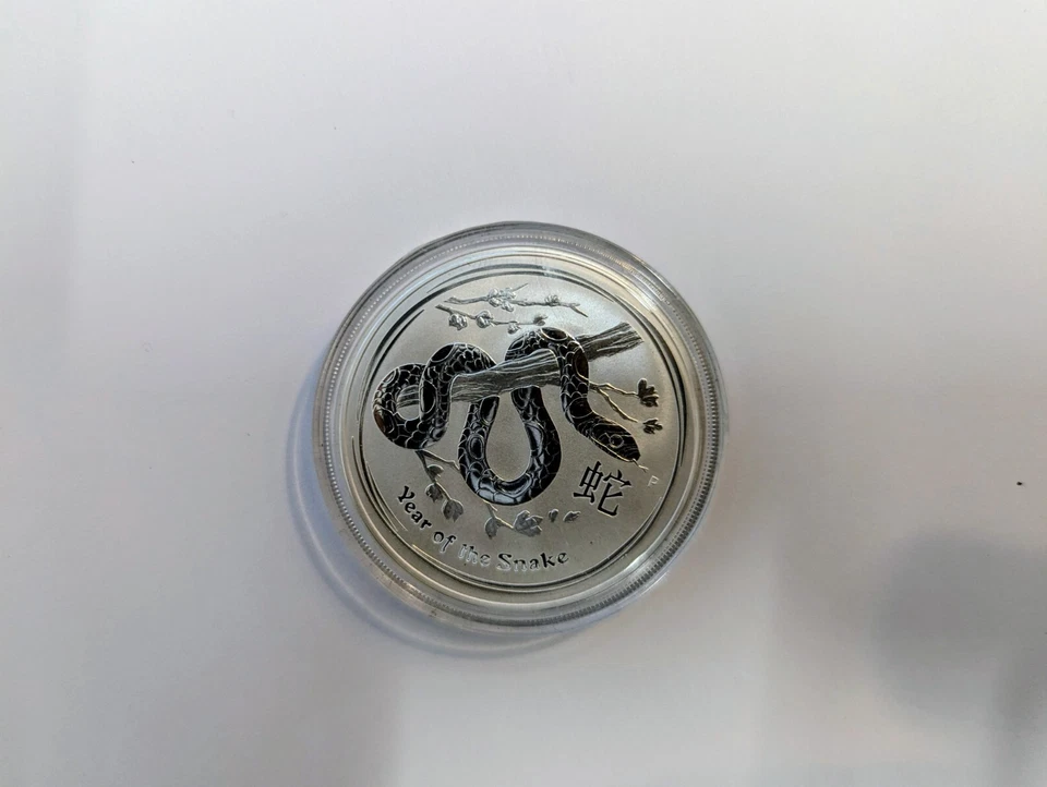 2013 Perth Mint YEAR OF THE SNAKE 1 oz .999 Fine Silver Bullion Coin - Image 1 of 1