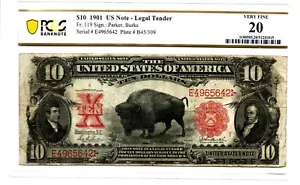 Fr. 119 1901 Legal Tender Note Parker / Burke PCGS Banknote Very Fine 20 - Picture 1 of 2