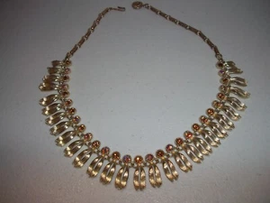 Lisner Multi-Rhinestone Necklace/choker. - Picture 1 of 5