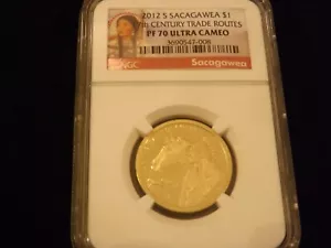2012-S $ 1 Sacagawea NGC PF 70 Ultra Cameo - Bild 1 von 2