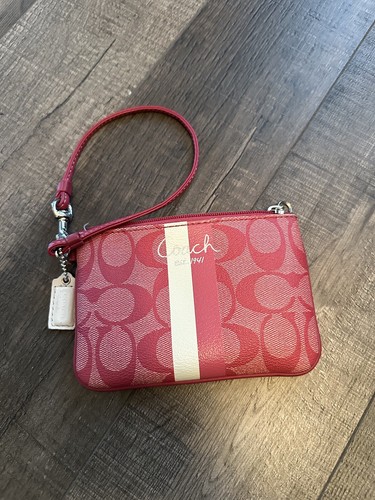 Braccialetto firmato COACH tessuto tela rosa (perfetto per Barbiecore