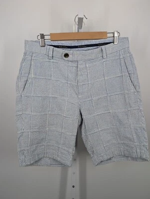 Bermudas Brooks Brothers Seersucker Madras Denim Rayas Retazos 32 33" Foto 1 de 4