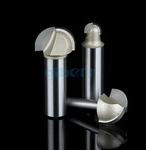 Shank 1/4" 1/2" Round Bottom Router Bit Milling Cutter CNC Carving For Wood MDF - Picture 1 of 6