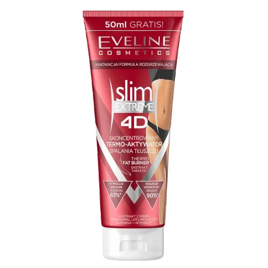 EVELINE COSMETICS (1L/31,52€) Eveline Slim Extreme 4D Thermoactivator AntiFalten Creme 250 ml