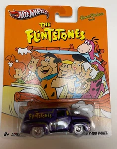 2011 Hot Wheels Nostalgia 56 FORD F-100 PANEL The Flintstones Real Riders - Picture 1 of 2