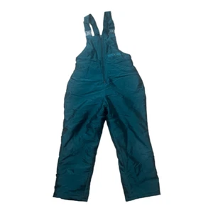 In Design Girls Green Iridescent Snow Pants Overalls Size 12 Zip-Front Pocket - Picture 1 of 12