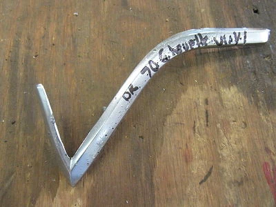 Chevrolet Chevelle 1970-1972 2 puertas techo rígido exterior vinilo borde techo moldura D Foto 1 de 2