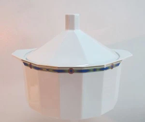 Rosenthal Polygon geometrischer Dekor grün blau rot Terrine ca. 1,8 Ltr. Cordona - Picture 1 of 3