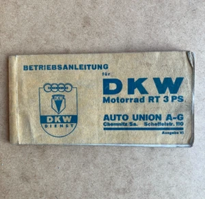 original Handbuch Betriebsanleitung Auto Union DKW 100 3PS Vorkrieg [4029-76] - Picture 1 of 5