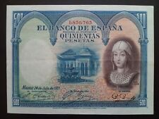 Billete de 500 pesetas 1927. Calidad EBC-.