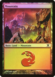 Magic The Gathering MTG MOUNTAIN (378) FOIL Tenth Edition NM Near Mint - Picture 1 of 1