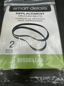 Smart Details Package of 2 Replacement Vacuum Belts Bissell 8 New - Picture 1 of 2