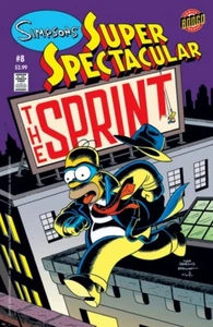 Bongo Comics The Simpsons Detective Homer The Sprint Comic Book Cover Giclée Art - Picture 1 of 1