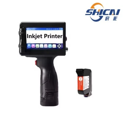 Handheld Inkjet Printer Touch Screen Dates Logo Laser Coder Label QR Bar Code - Image 1 of 4