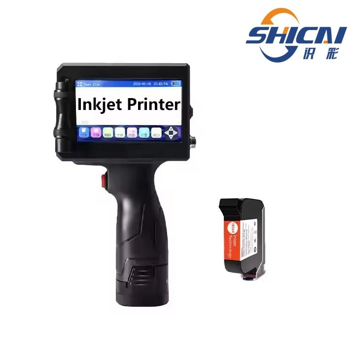 Handheld Inkjet Printer Touch Screen Dates Logo Laser Coder Label QR Bar Code - Image 1 of 4