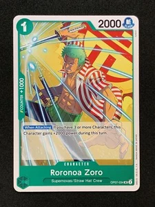 One Piece OP07-034 Roronoa Zoro English - 500 Years In The Future English - Picture 1 of 2