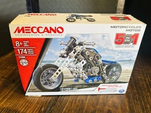 Meccano Motorcycles Motos 5 in 1, 17202 new in box-Fast Free Shipping - Picture 1 of 3